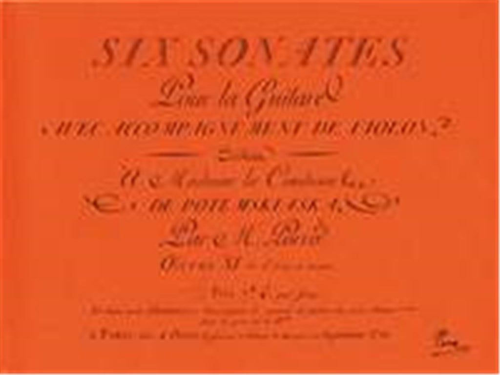 6 Sonaten Op. 11 Facsimil
